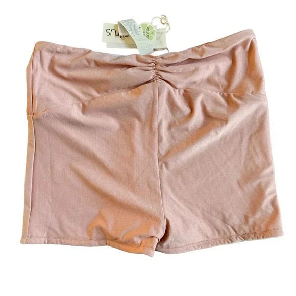 Citrus Swimming short bottom shirred waist sunset tide peach blue size L NWT - Picture 12 of 12